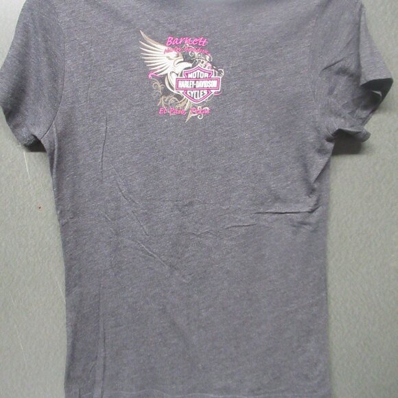 Harley Davidson Gray Skull Tee Sz L - Picture 3 of 6